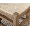 Alaterre Furniture Newport 40" Coat Hook and Rush Seat Bench Set ANNP042471 - alternate 2